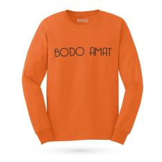 Walexa Kaos Distro BODO AMAT Promo Baju Kaos Murah Panjang - Orange